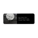 Search for tree silhouette return address labels Spooky