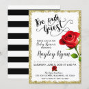 Search for red black and white gold invitations Stripes