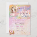 Recherche de princess baby shower invitations Rose et or