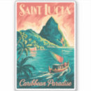 Search for st lucia flag stickers Saint lucia souvenir