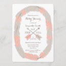 Recherche de tribal baby shower fille invitations Bohème