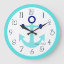 Search for nautical nursery clocks Anchor