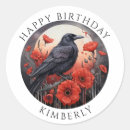 Recherche de crow autocollants Aquarelle