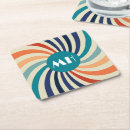 Recherche de années 70 dessous de verres Monogramme