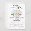 Search for he or she gender reveal invitations Pumpkin