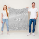 Search for silver glitter blankets Elegant