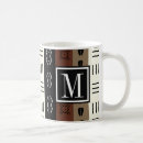 Recherche de motif tribal tasses Monogramme