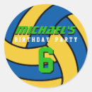 Search for blue volleyball stickers For kids