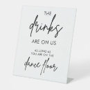 Search for drinks on us sign wedding signs Black and white