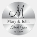 Search for shiny wedding stickers Thank you