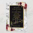 Search for black marble wedding invitations Burgundy