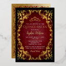 Search for elegant red quinceanera invitations Mis quince
