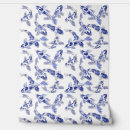 Search for blue koi fish art White