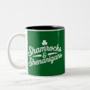 Search for shamrock mugs Irish