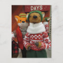 Recherche de mammifères cartes postales Hiver