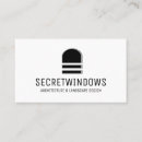 Search for black and white real estate business cards Architect
