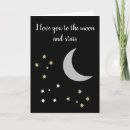 Search for i love you to moon cards Night sky
