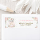 Search for pink elephant baby shower return address labels Pink and gold