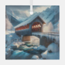 Search for covered bridge ornaments Winter