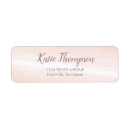 Search for pink and peach return address labels Minimalist