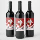Recherche de santa claus bouteilles vin étiquettes Fête
