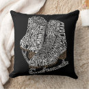 Search for art pillows Typography