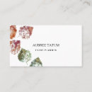 Search for autumn leaves business cards Botanical