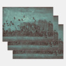 Search for teal green wrapping paper Vintage