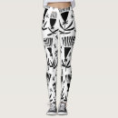 Search for black and white flowers leggings Abstract