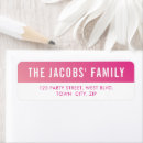 Search for bright pink return address labels Trendy