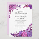 Search for rose bachelorette party invitations Purple