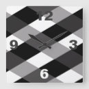 Recherche de plaid noir et blanc horloges Motif