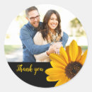 Search for sunflower thank you wedding stickers Thanks