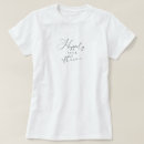 Recherche de décor romantique tshirts Calligraphie