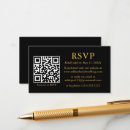 Search for black and gold rsvp cards Qr code