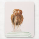 Recherche de cheveux rouges tapis souris Femme