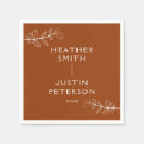 Search for burnt orange napkins Rehearsal dinner