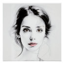 Recherche de dessin de visage fille Femme