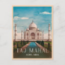 Search for taj mahal postcards India travel