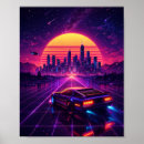 Search for 80s retro neon posters Cyberpunk