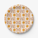 Recherche de motif assiettes en papier Arc en ciel