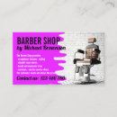 Search for chair business cards Barber