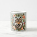 Search for gray wolf mugs Watercolor