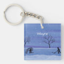 Search for hockey keychains Watercolor