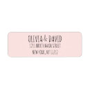 Search for plain pink return address labels Black