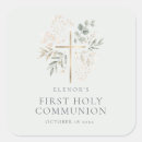 Search for flowers wreath stickers Gold cross