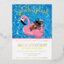 Search for pineapple pool party invitations Splish splash