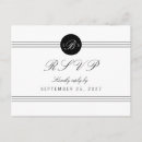 Recherche de rsvp blanc noir posters Élégant