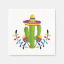 Recherche de cactus mignon serviettes Sombrero
