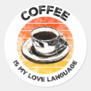 Search for languages stickers Coffee lover